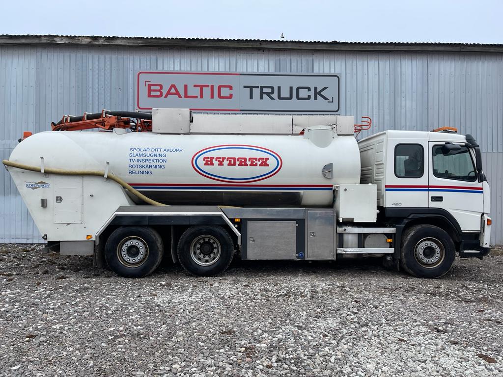 VOLVO FM12 420, 2006, 6×2 VACUUM + WATER + CRANE