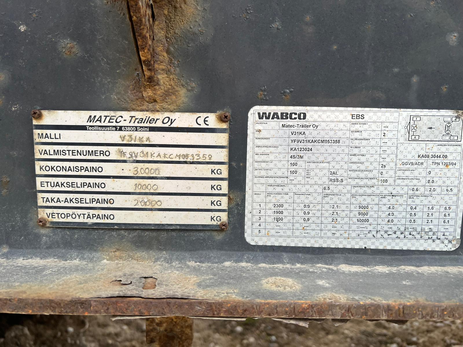 MATEC-TRAILER V31KA, 2012, CASSETTE TRAILER